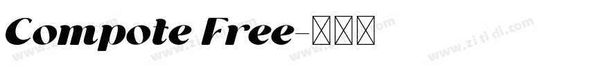 Compote Free字体转换